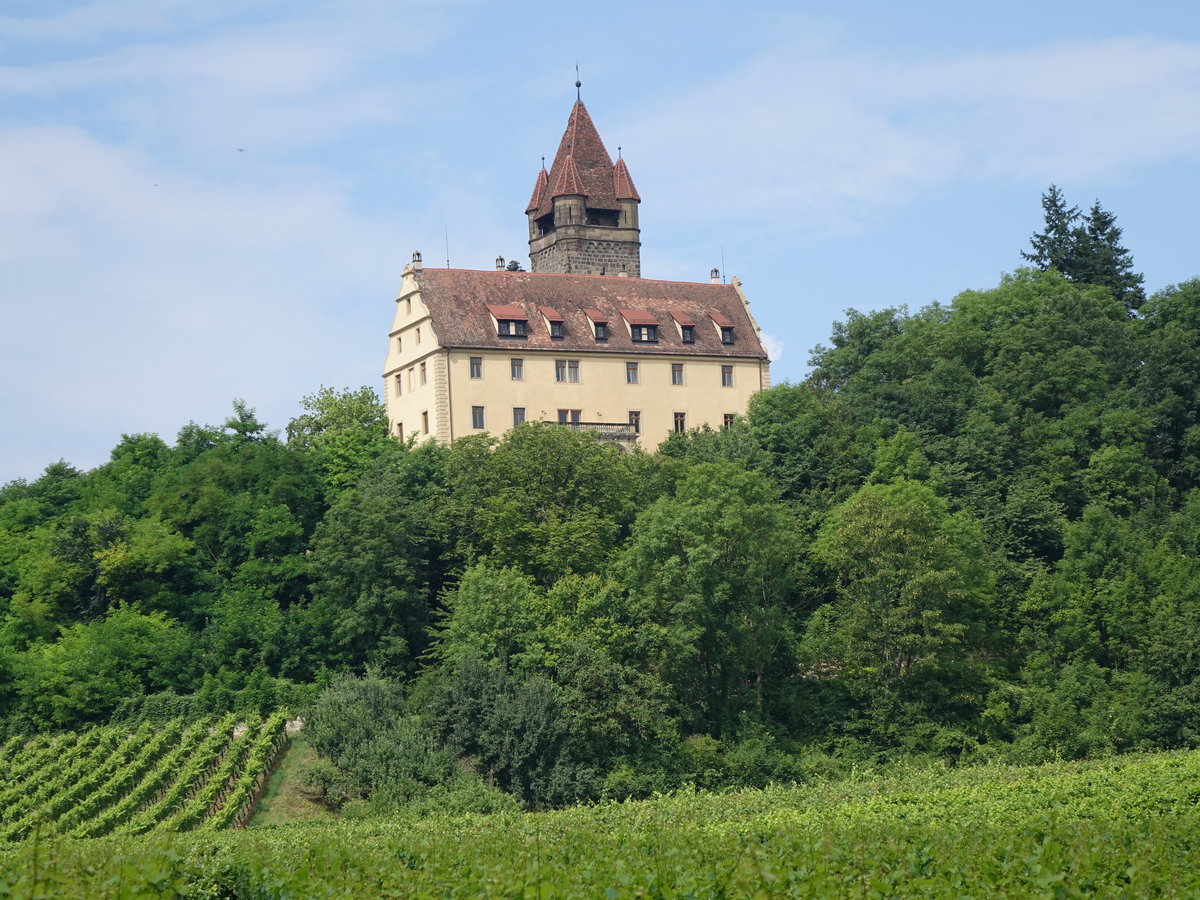 Schloss Stockheim,  erbaut bis 1574 als zweiflgelige Anlage im Stil der Renaissance (24.07.2016)