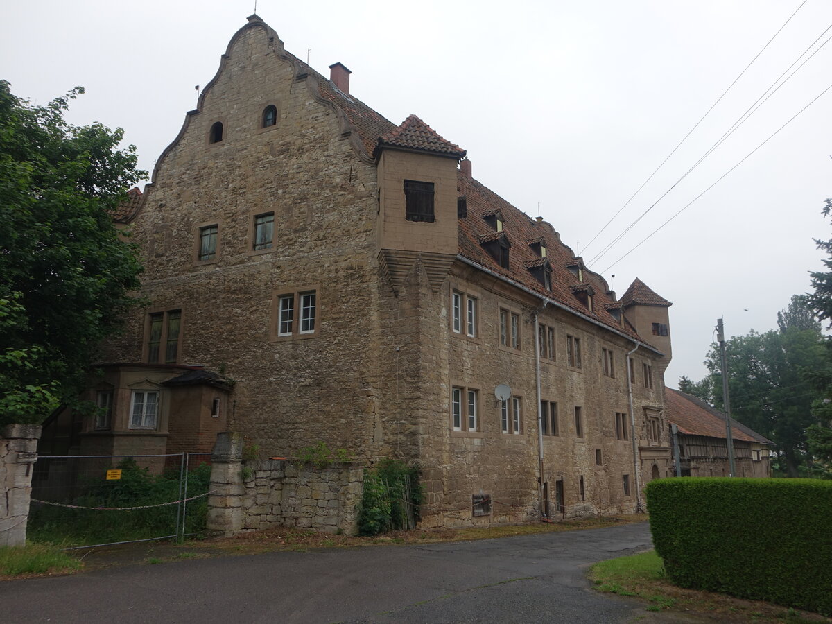 Schloss Wernrode, zweigeschossiges Herrenhaus erbaut 1603 (30.06.2023)