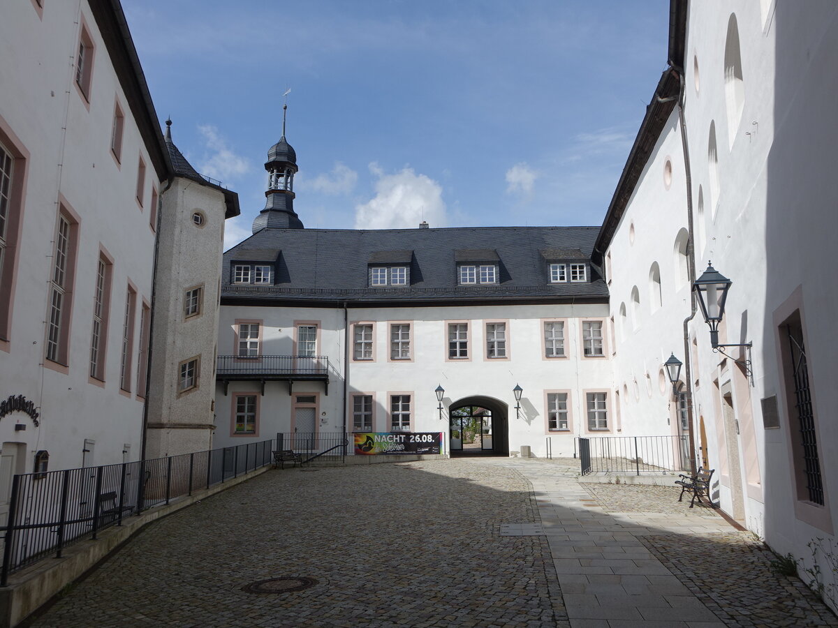 Schloss Wildenfels, erbaut ab 1180, erweitert im 17. Jahrhundert (13.08.2023)