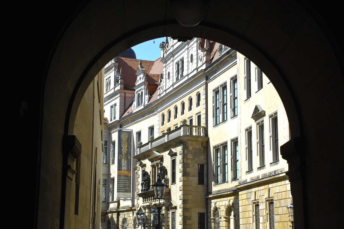 Schlostrae in Dresden. Aufnahmedatum: 7. Mai 2014.