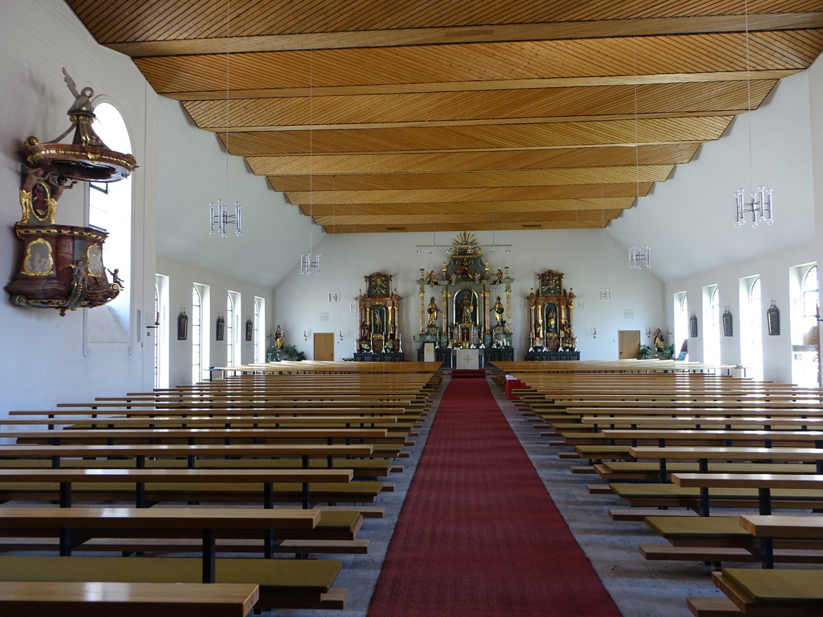 Schmidmhlen, Innenraum der kath. Pfarrkirche St. gidius (11.06.2017)