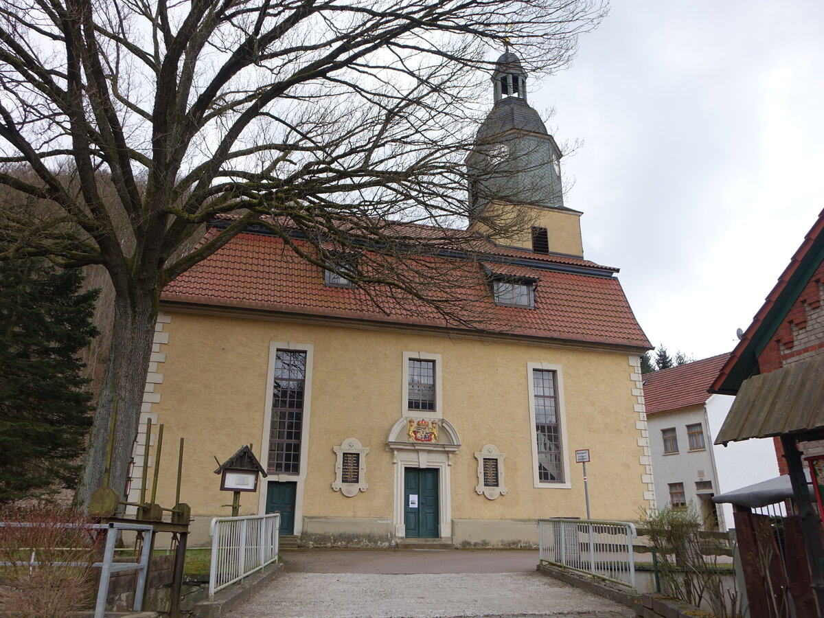 Schnellbach, evangelische Kirche, erbaut ab 1684 (15.04.2022)