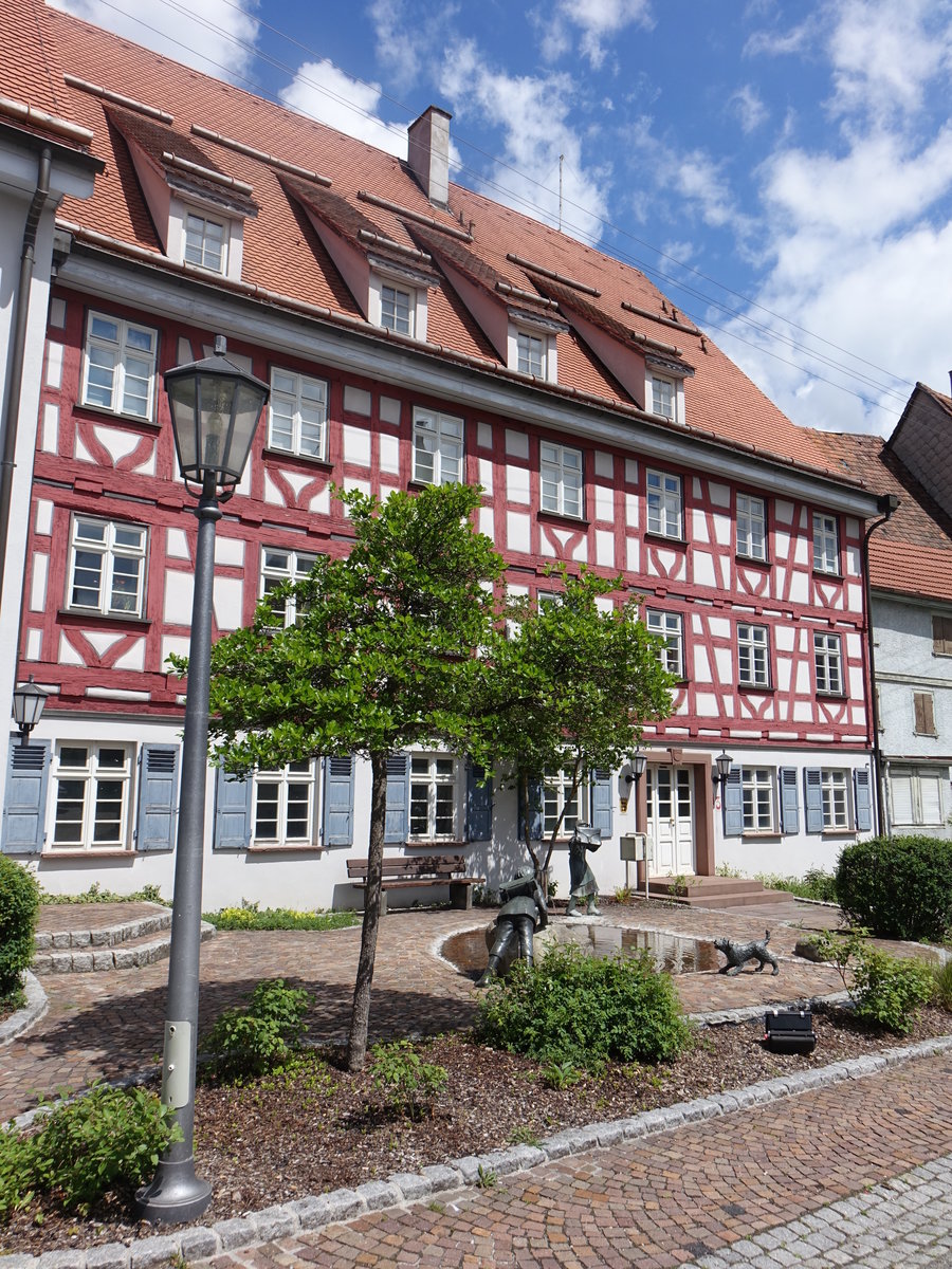 Schmberg, historisches Fachwerkhaus in der Gaberstallgasse (21.05.2017)