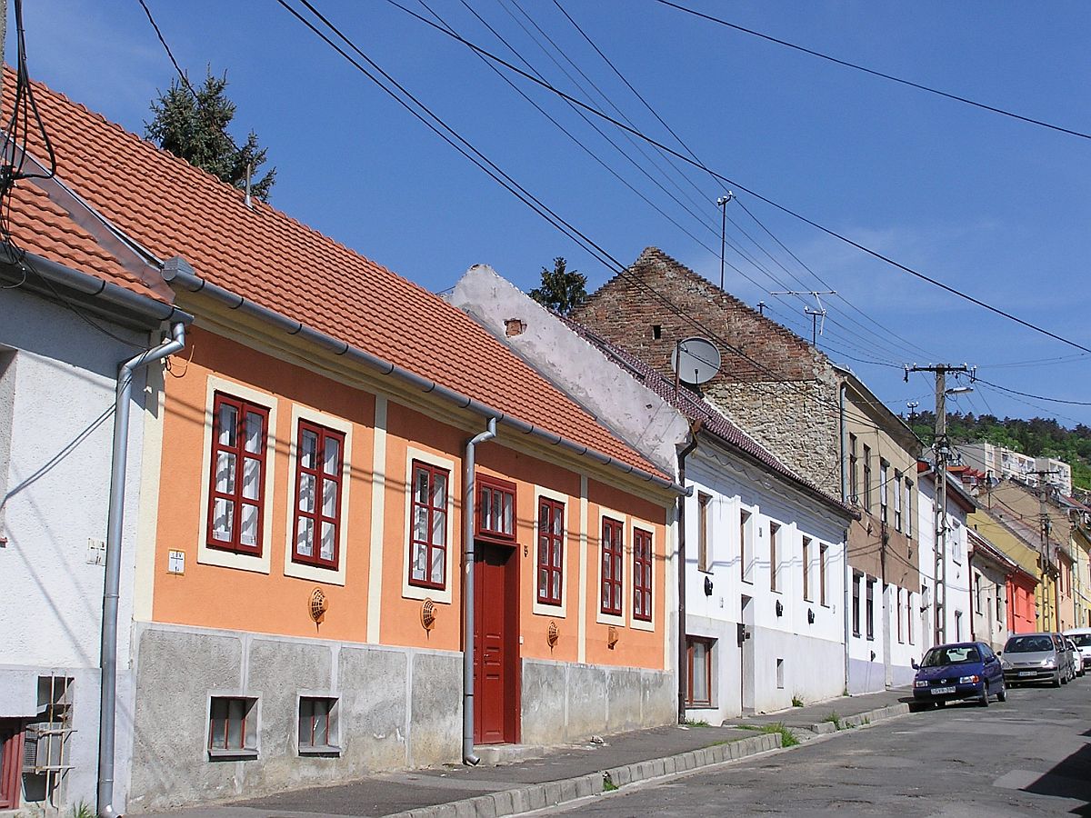 Schn sanierte alte Brgerhuser in Pecs. (April 2010)