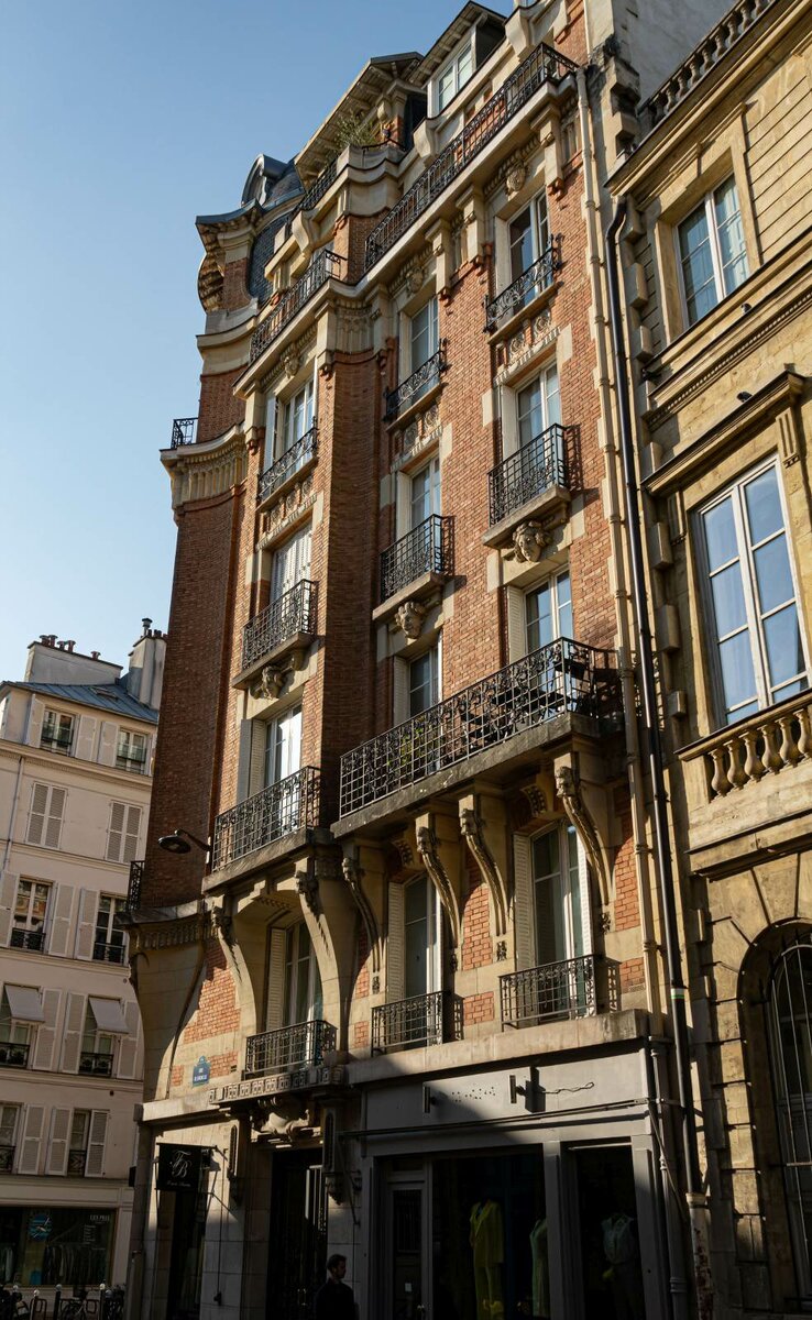 Schne Fassade in Paris. Foto: 06.2023.