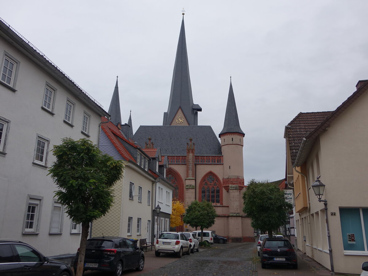 Schotten, gotische Liebfrauenkirche, erbaut von 1350 bis 1385 (30.10.2021)