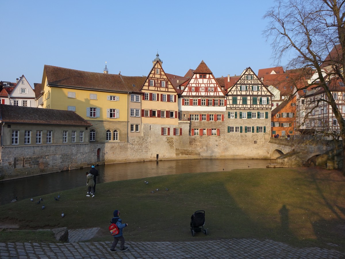 Schwbisch Hall, Fachwerkhuser an der Kocher (15.03.2015)