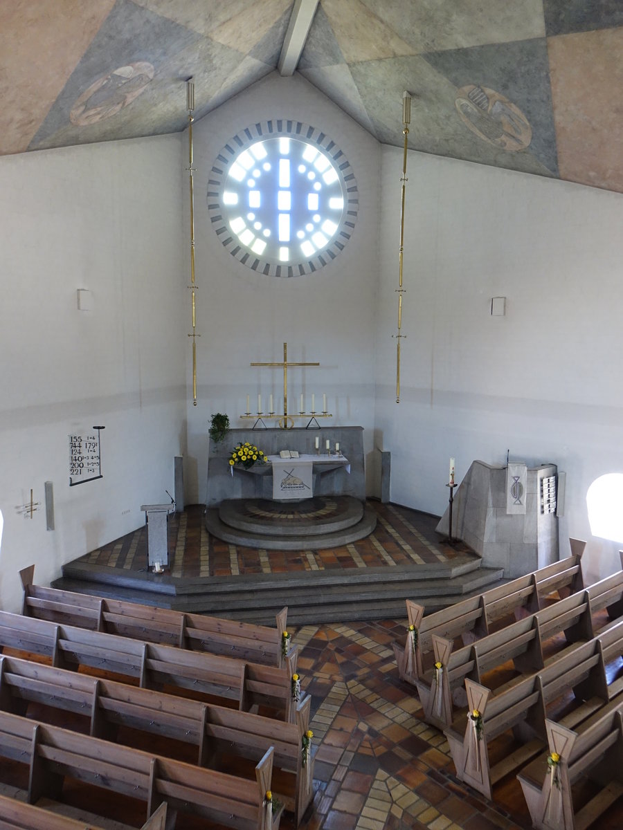 Schwebheim, Innenraum der Ev. Auferstehungskirche (28.05.2017)