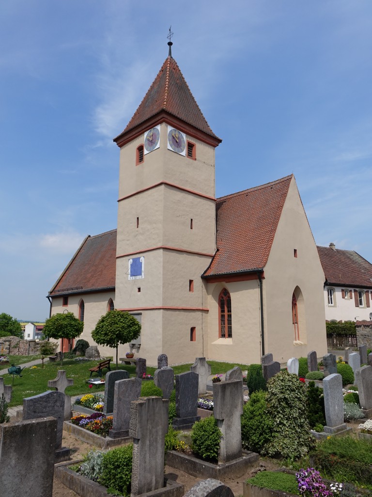 Schweinsdorf, Ev. St. Ottilia Kirche, gotischer Saalbau, erbaut ab 1330 (14.05.2015)