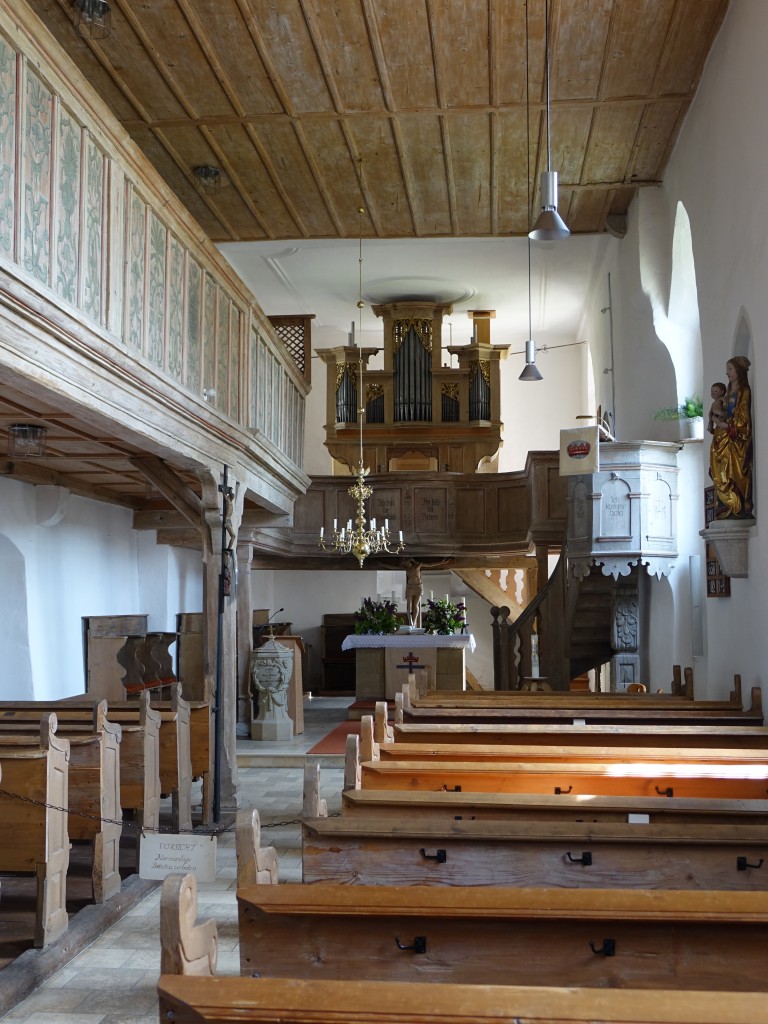 Schweinsdorf, Innenraum der St. Ottilia Kirche (14.05.2015)