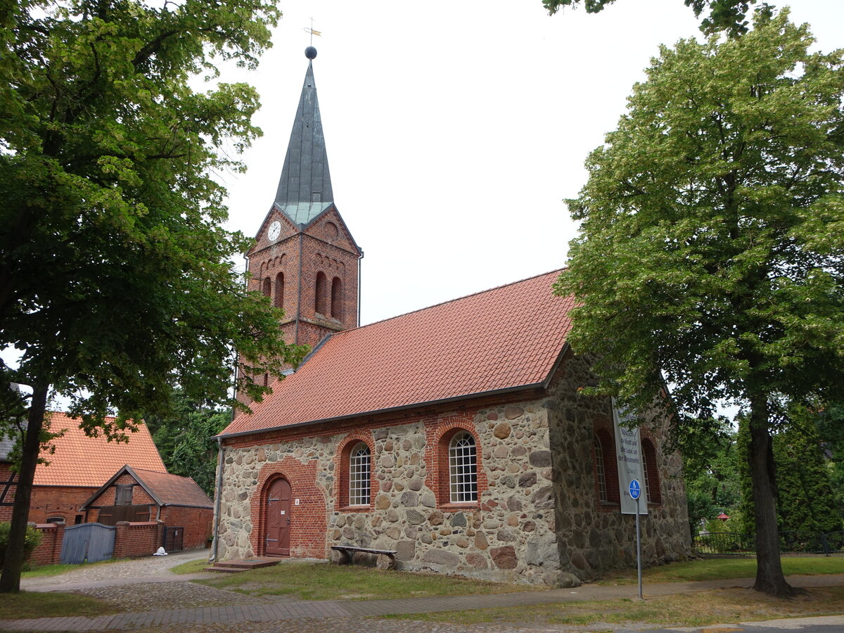 Schweskau, evangelische St. Antonius Kirche, erbaut 1895 (20.06.2026)