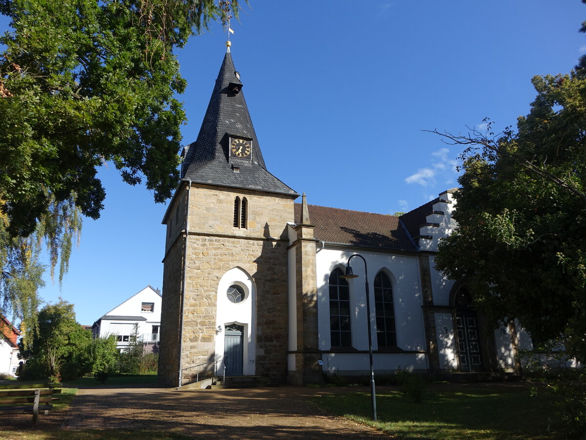Schwicheldt, evangelische St. Michael Kirche, erbaut 1843 (15.09.2025)