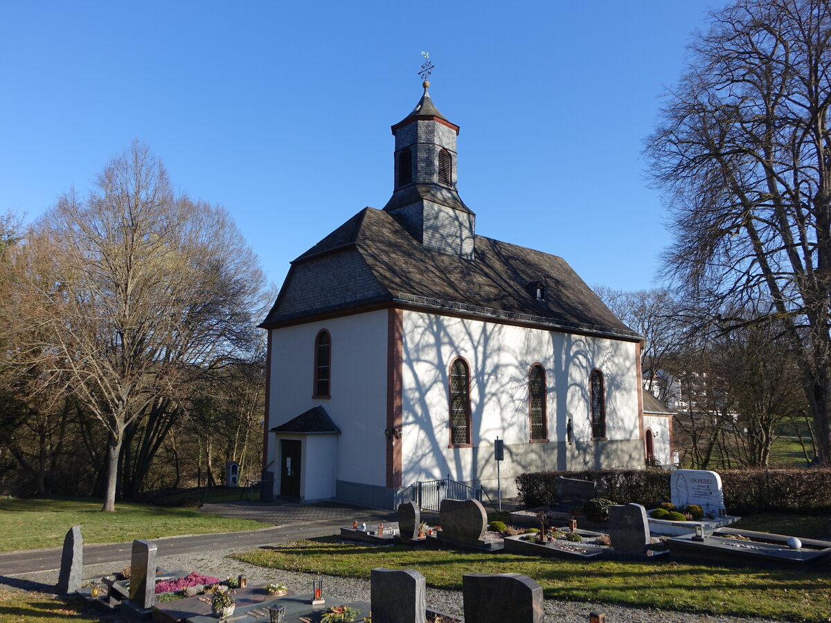 Schwickershausen, kath. Wallfahrtskirche St. Georg, erbaut 1787 (19.03.2022)