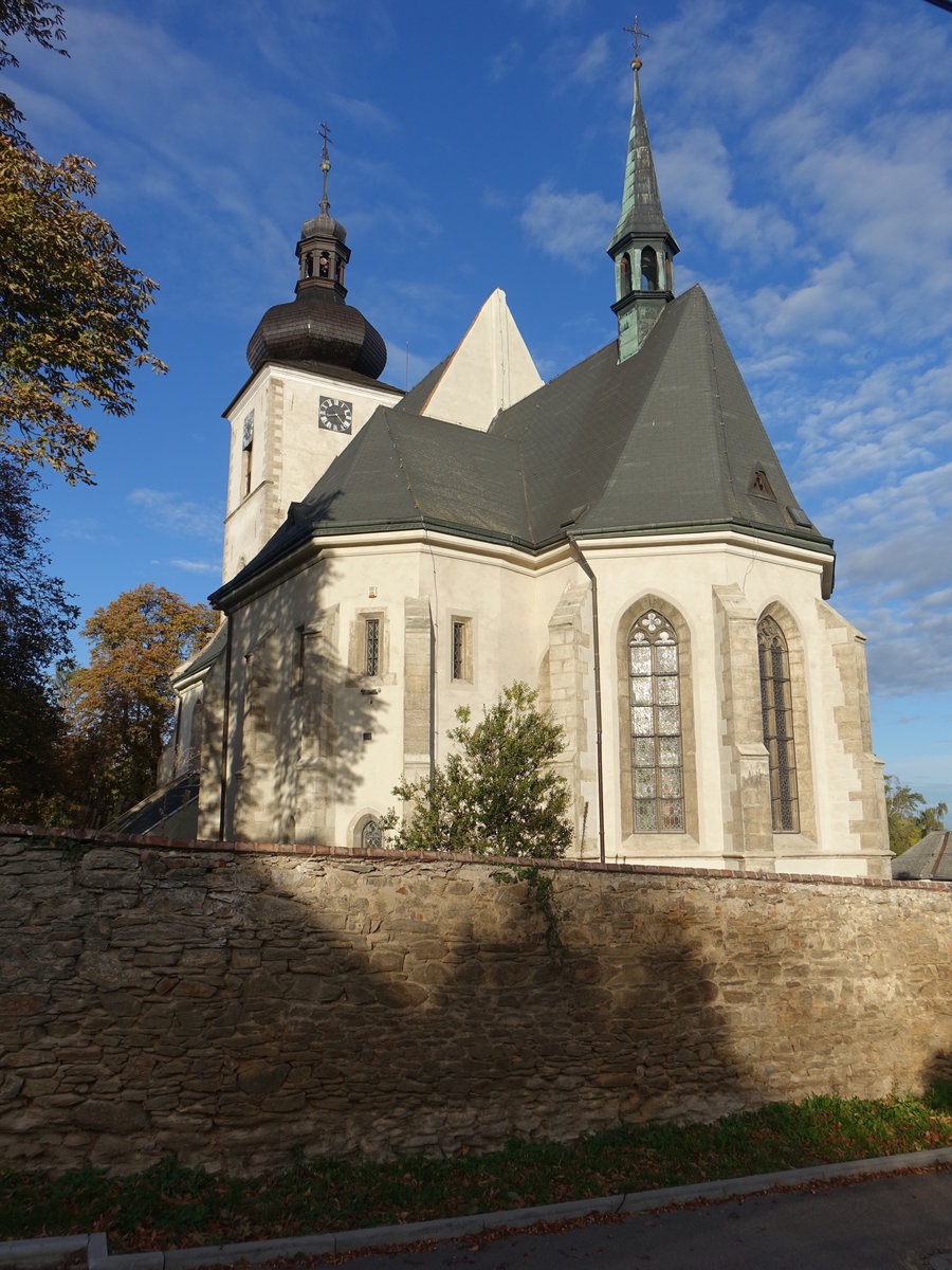 Sedlec / Sedletz, Pfarrkirche St. Laurentius, erbaut von 1489 bis 1506 (30.09.2019)