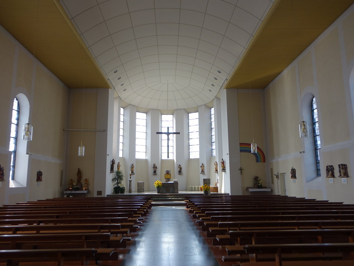 Seedorf, Innenraum der kath. Pfarrkirche St. Georg (19.08.2018)