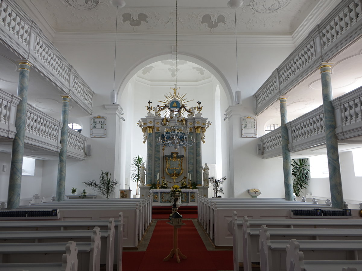 Seibelsdorf, Innenraum der Markgrafenkirche St. Andreas (16.04.2017)