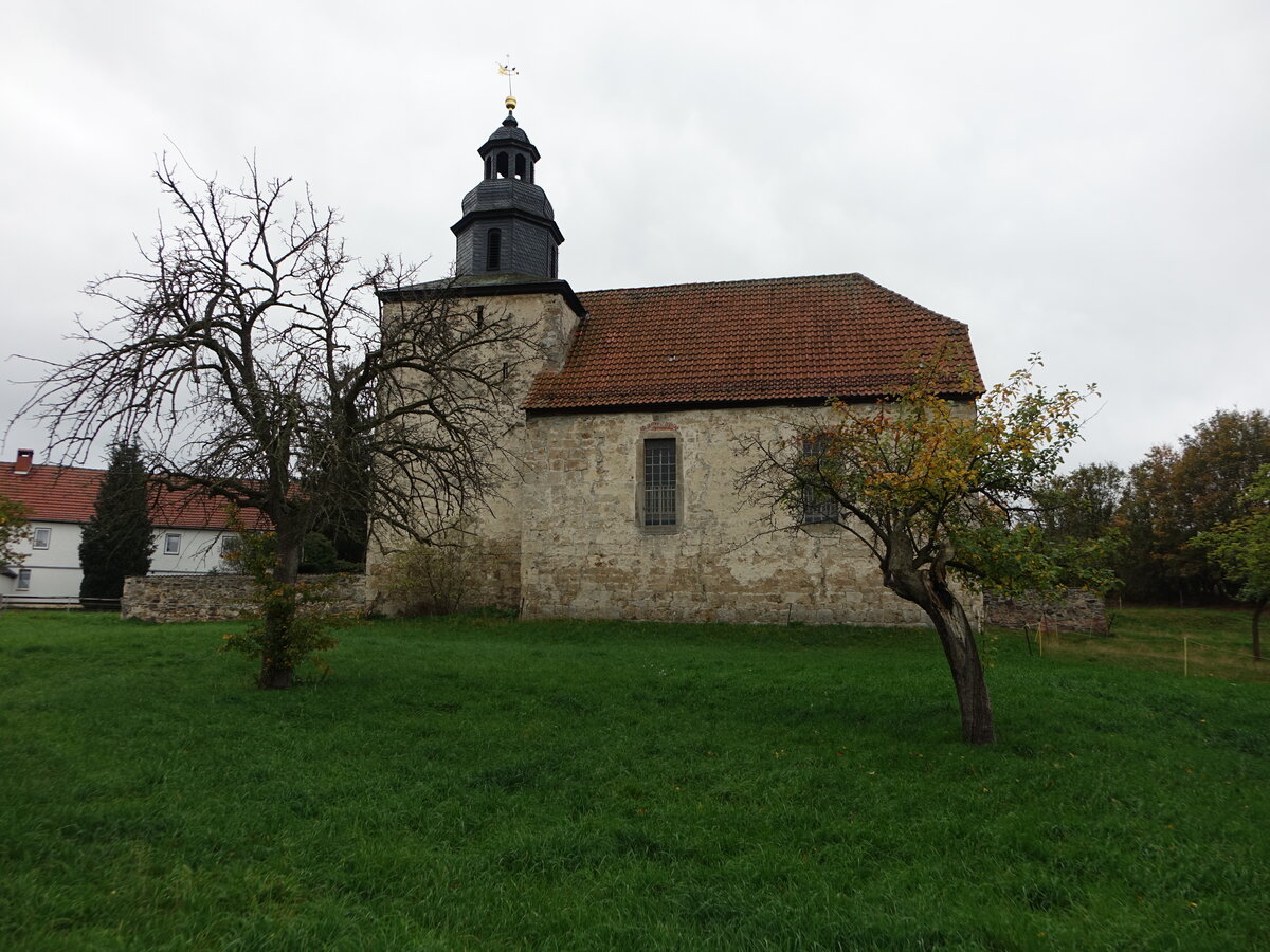Seisla, evangelische Dorfkirche, romanische Saalkirche (18.10.2022)