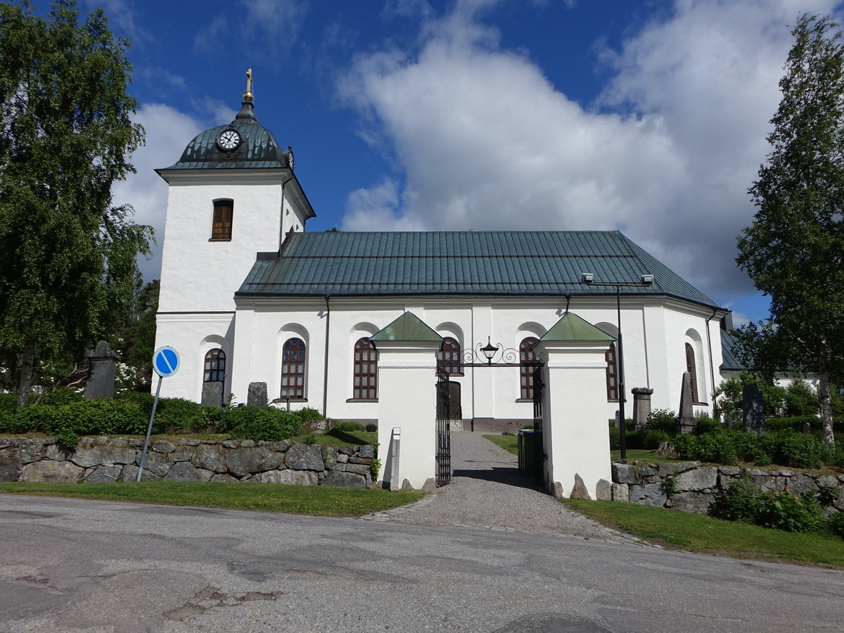 Selanger, Ev. Kirche, erbaut von 1780 bis 1781 durch die Baumeister  Daniel Lundquist und Johan Christoffer Loell (20.06.2017)