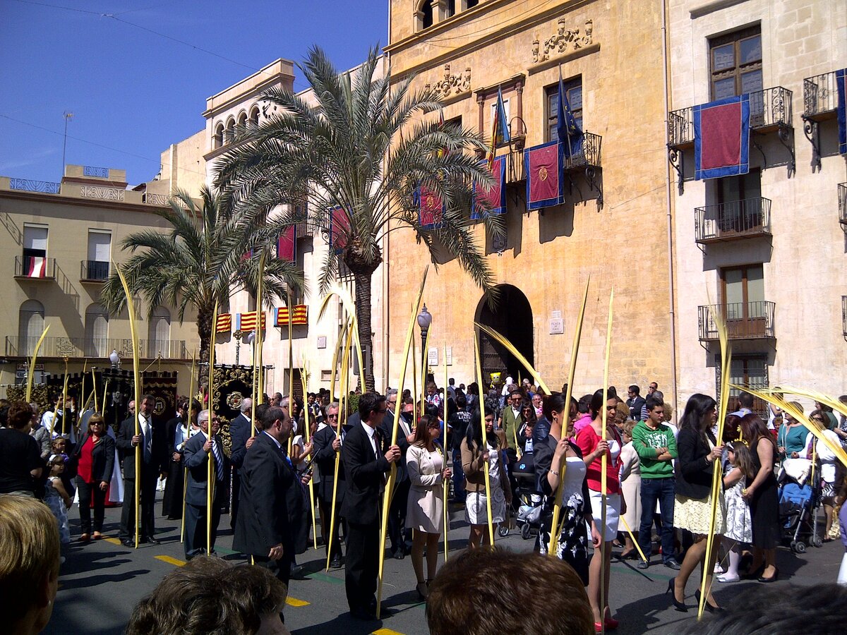 Semana Santa 2012, Procesin del Domingo de Ramos de Elche, 01.04.2012. Palmsonntag in Elche am 2012.