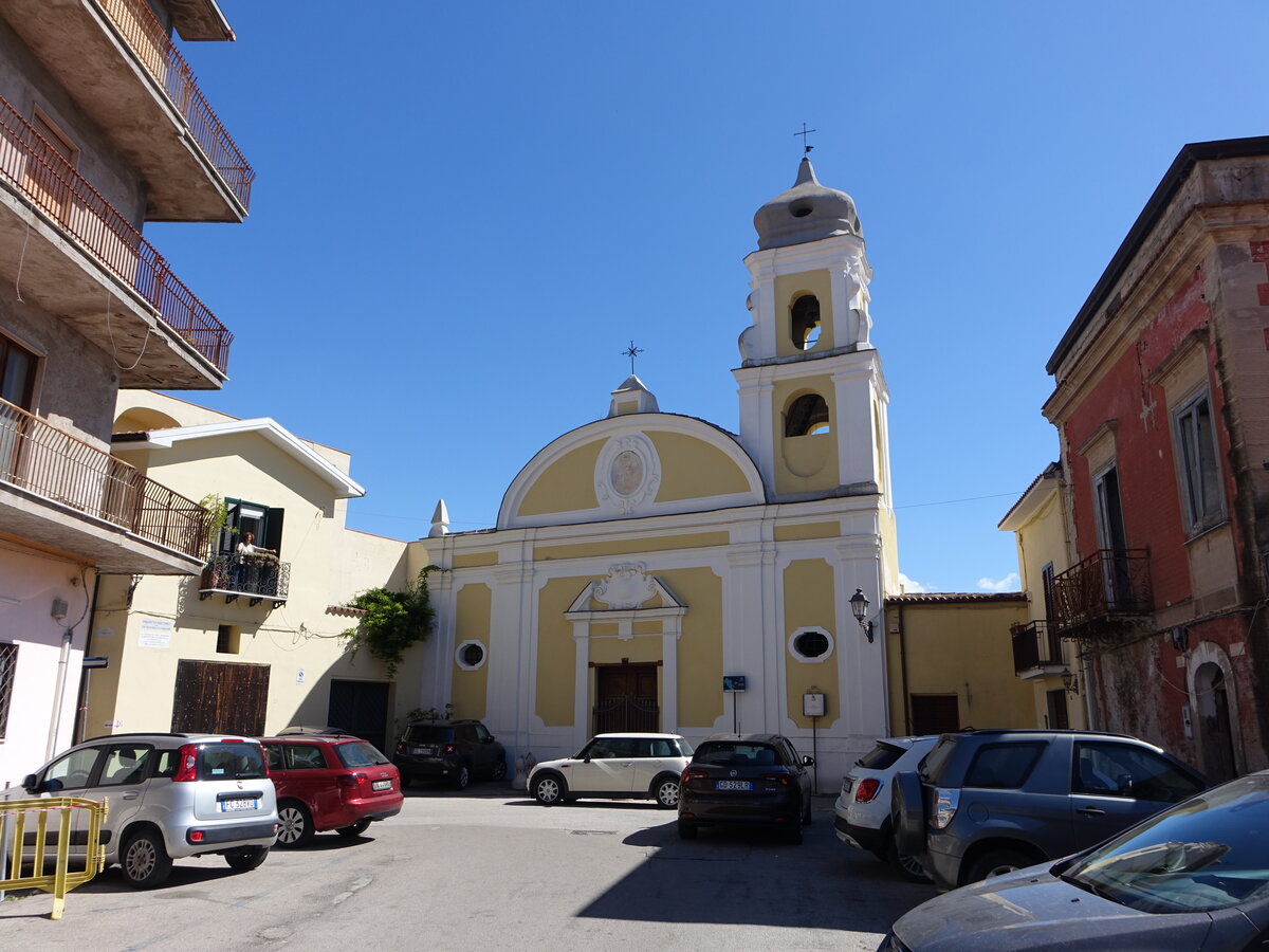 Sessa Aurunca, Pfarrkirche San Carlo Borromeo, erbaut im 17. Jahrhundert (21.09.2022)