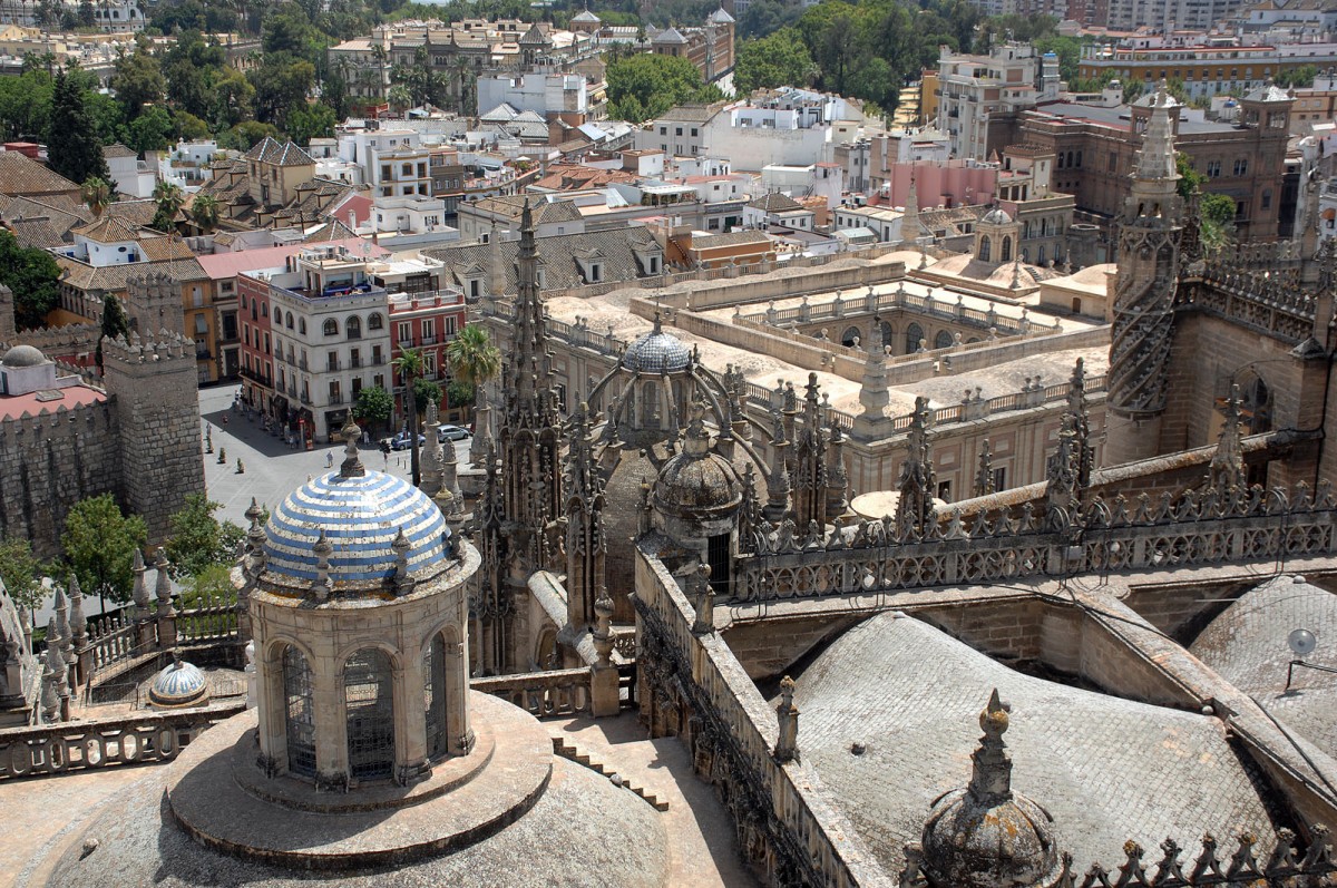 Sevilla - Convento de la Encarnacon vom Domturm aus gesehen. Aufnahme: Juli 2014.