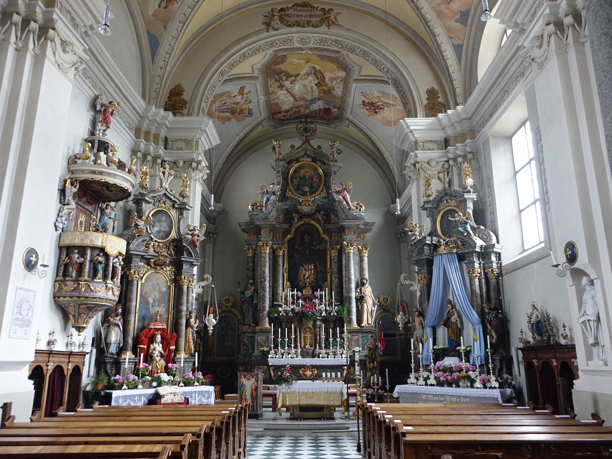 Sexten, barocke Altre in der Pfarrkirche St. Peter und Paul (07.05.2017)