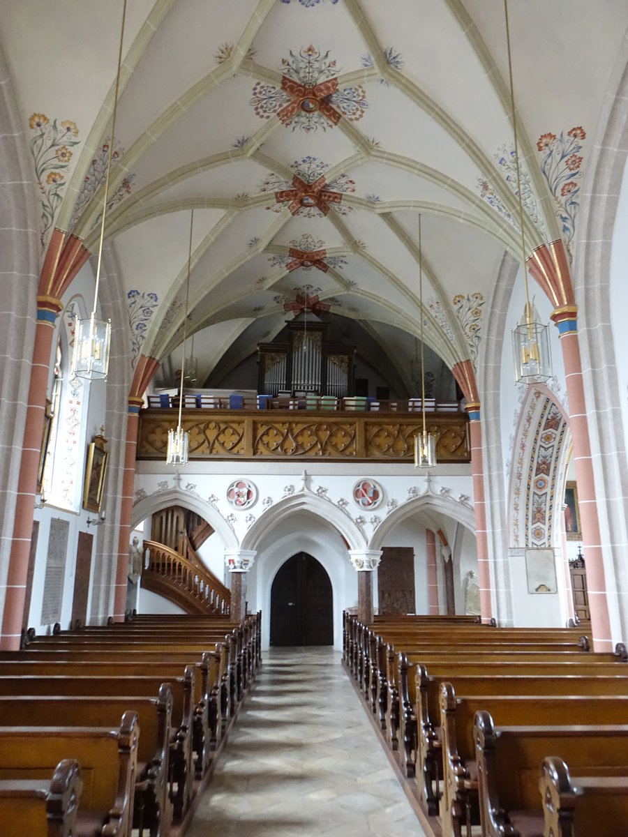 Seyboldsdorf, Orgelempore in der St. Johannes Kirche (24.12.2016)