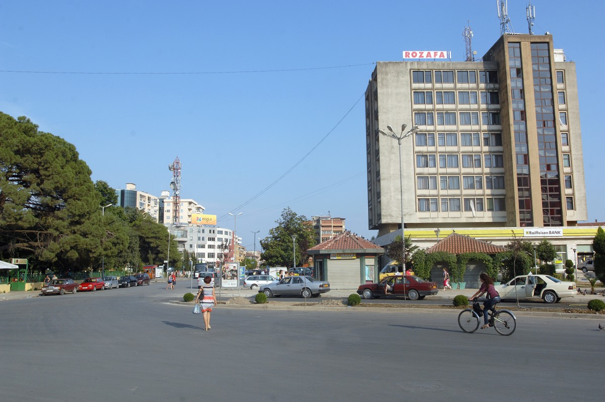 Sheshi Demokracia in Shkodr - Albanien. Aufnahme: Juli 2012.