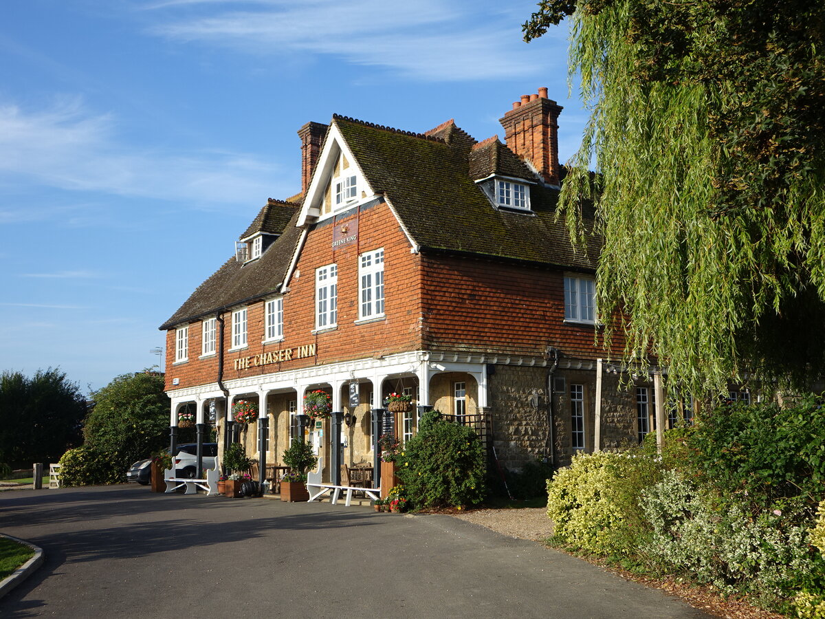 Shipbourne, Hotel The Chaser Inn in der Ightham Road (03.09.2023)