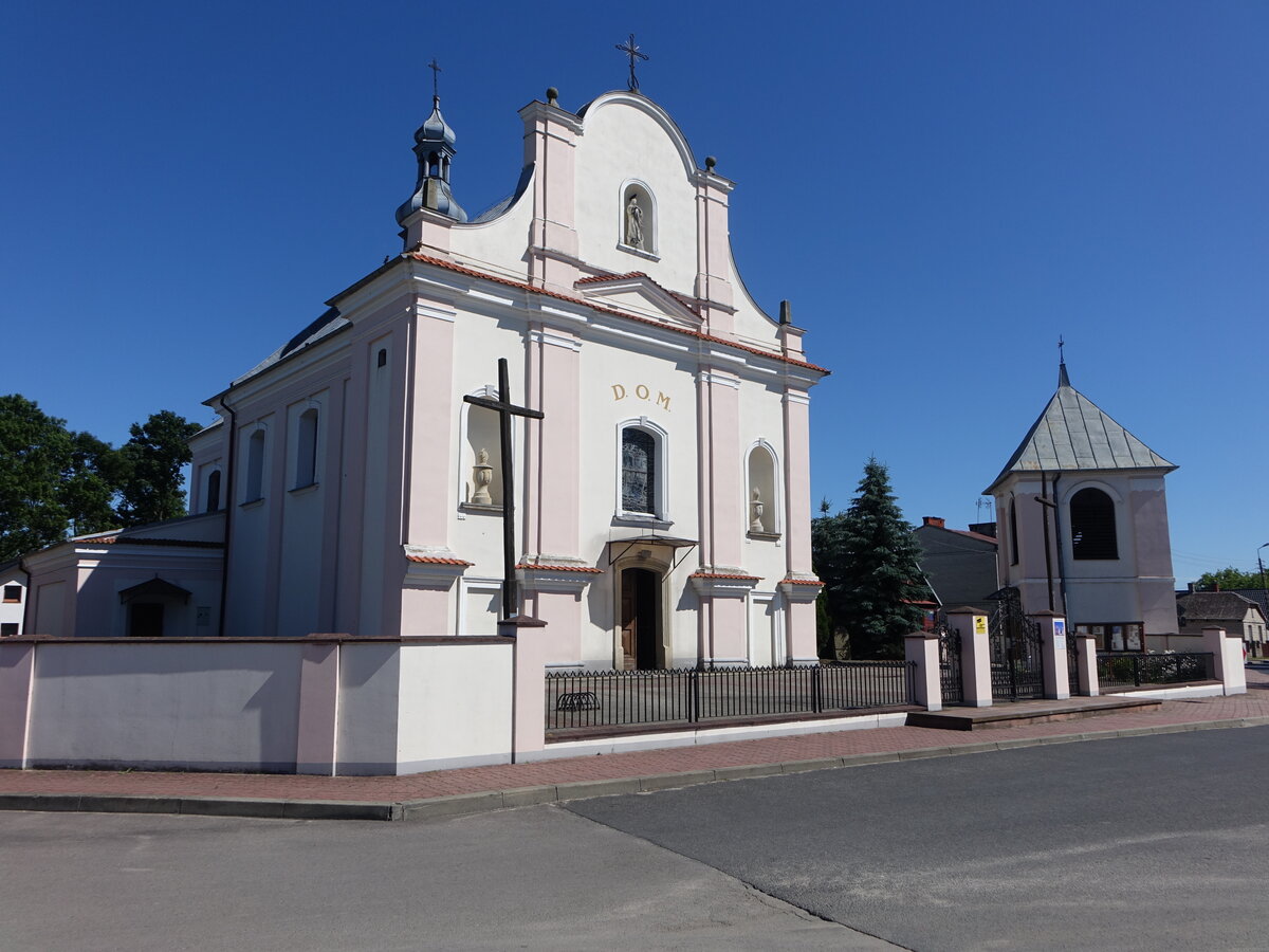 Sieciechow, Pfarrkirche St. Laurentius, sptbarock, erbaut bis 1769 (14.06.2021)