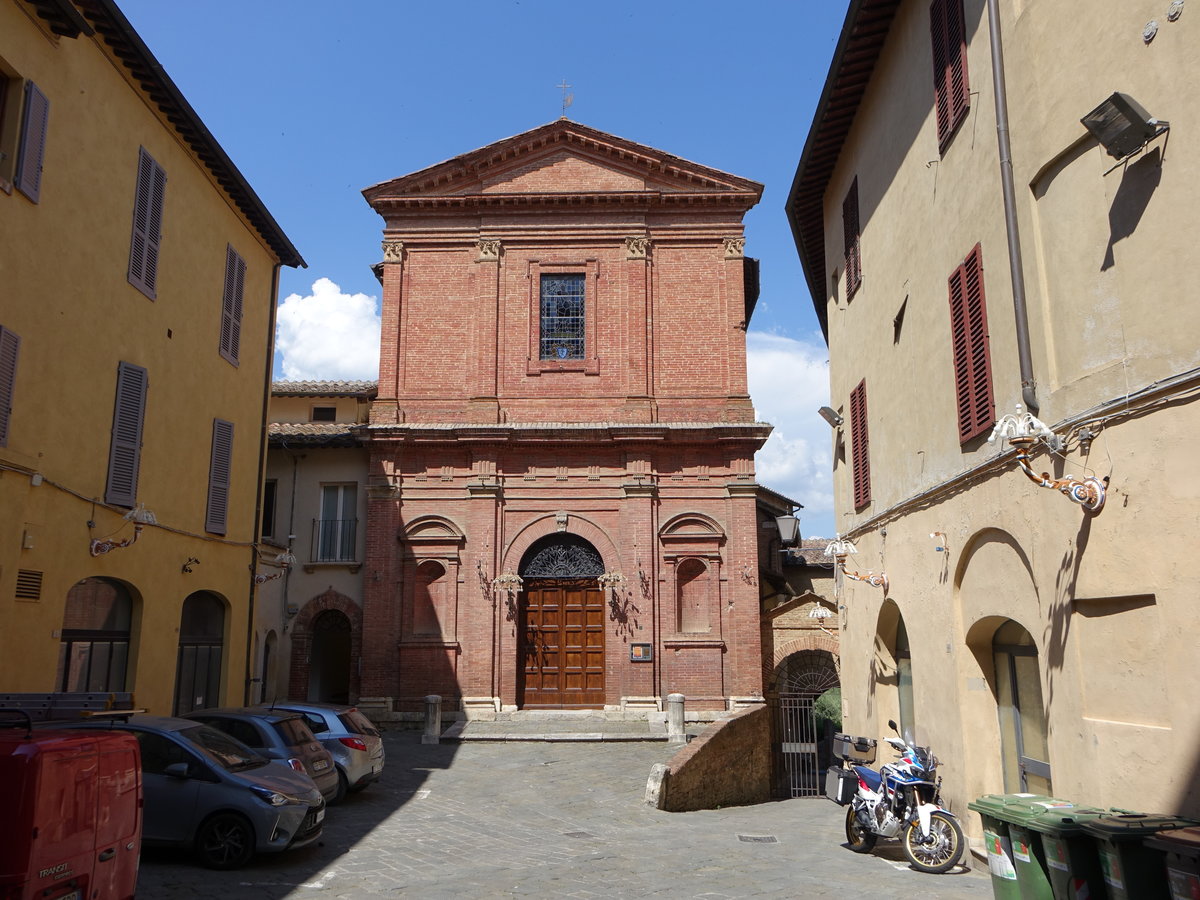 Siena, Kirche San Giovannino della Staffa, erbaut im 16. Jahrhundert (17.06.2019)