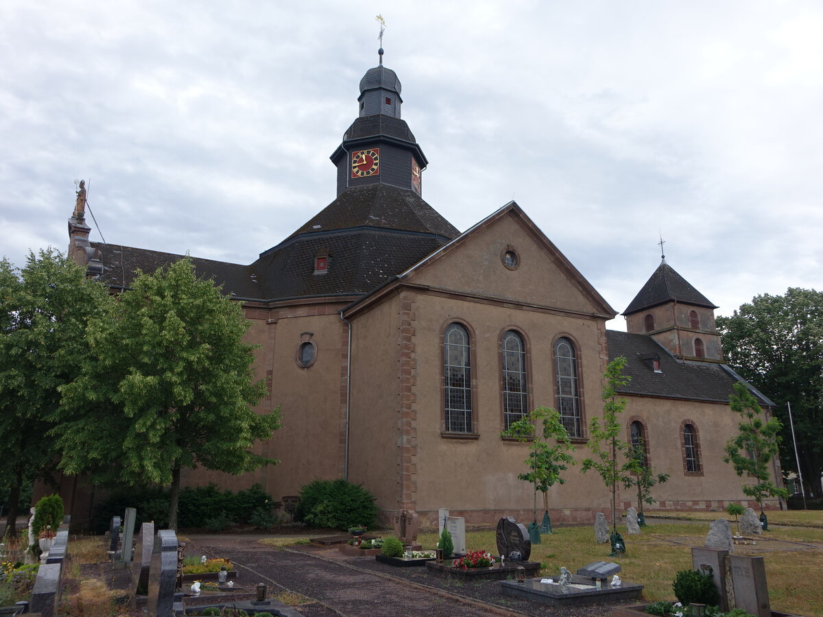 Siersburg, Pfarrkirche St. Martin, erbaut von 1912 bis 1916 (15.07.2023)