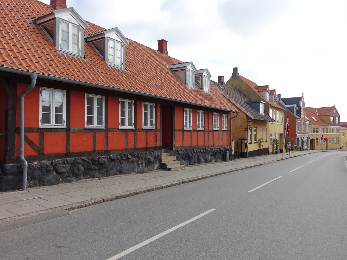 Sklskr, historische Gebude in der Vestergade (17.07.2021)