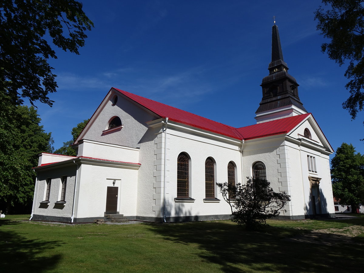 Skrkind, Ev. Kirche, erbaut von 1835 bis 1836 durch Abraham Bengtsson Nystrm (14.06.2016)