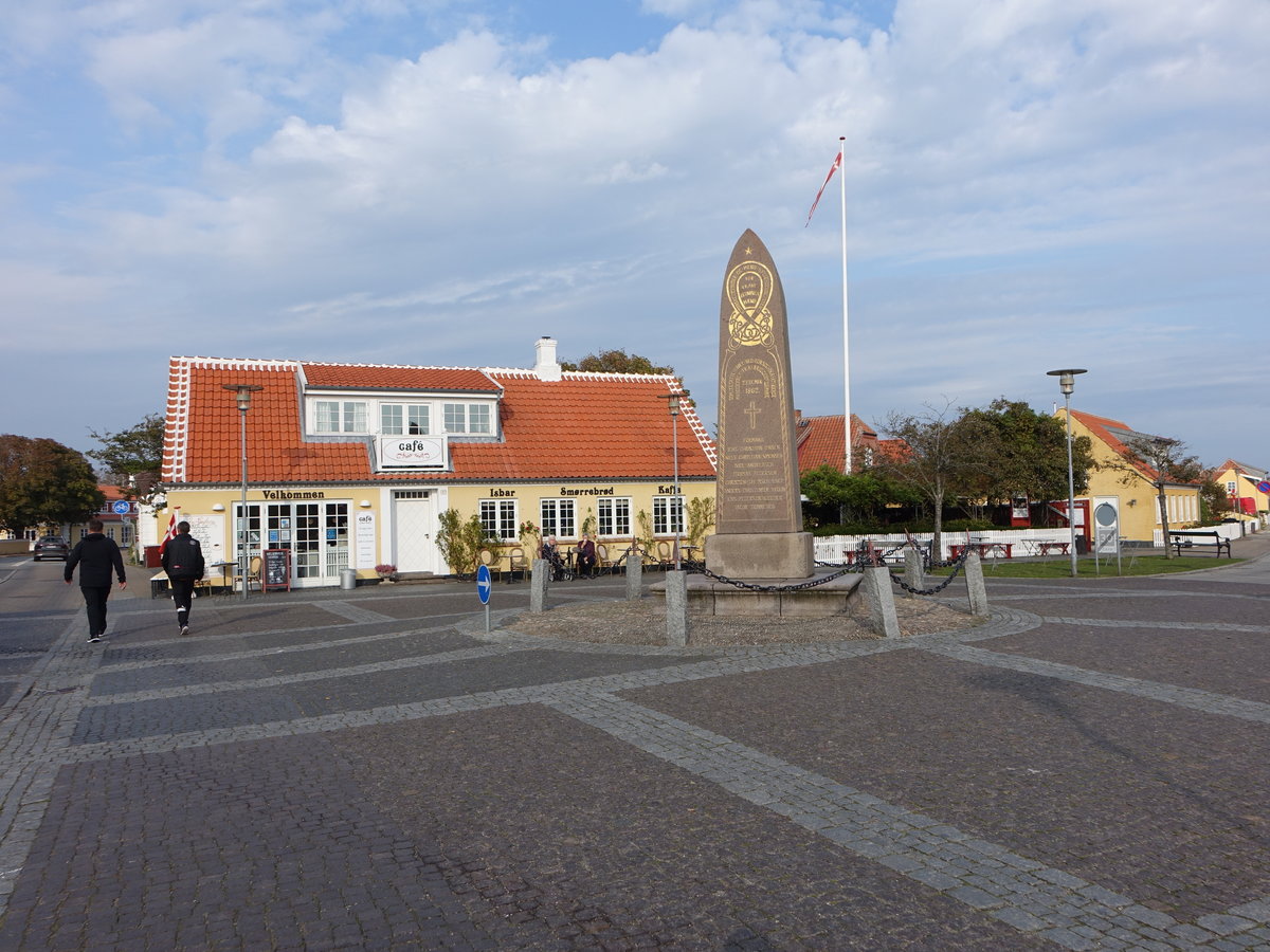 Skagen, Denkmal in der Daphnevej Strae (23.09.2020)