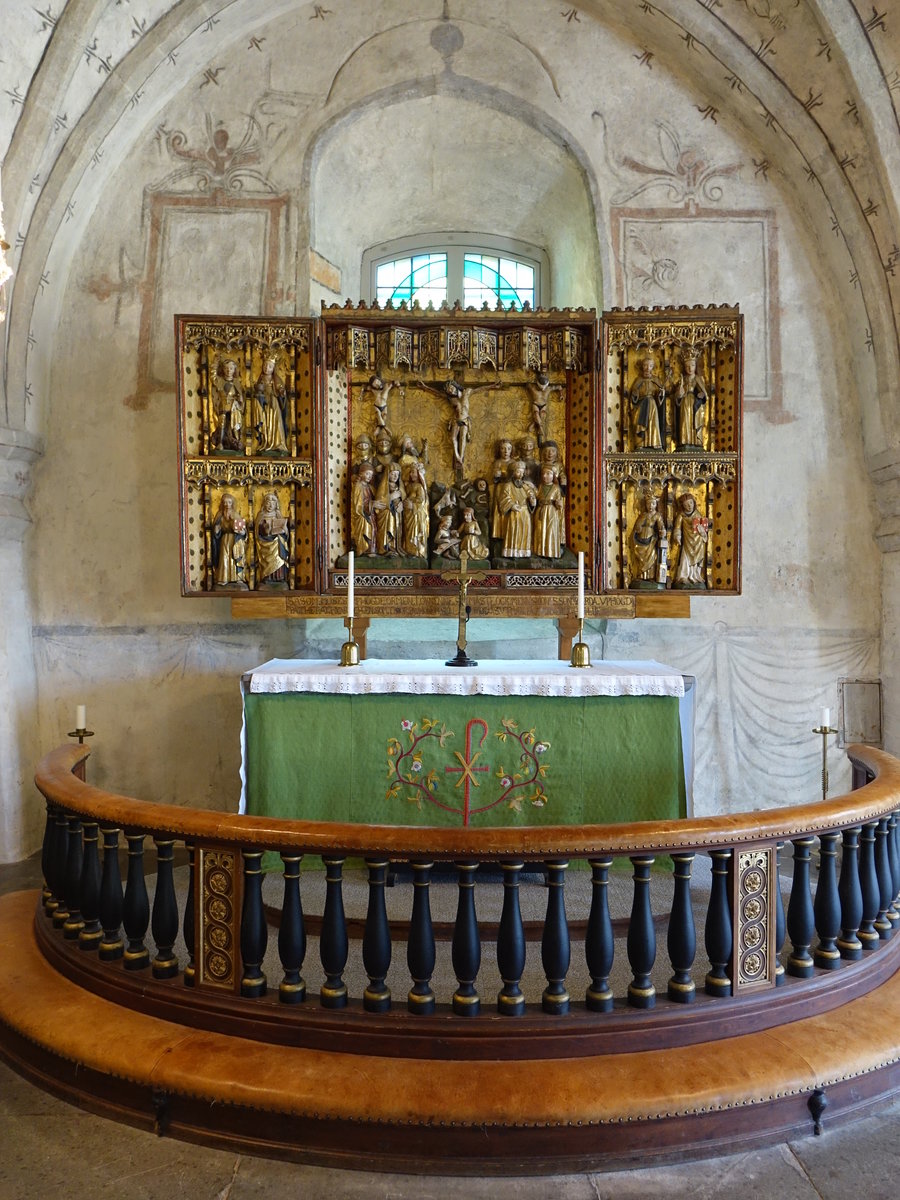 Skldinge, Flgelaltar in der Ev. Kirche (14.06.2016)