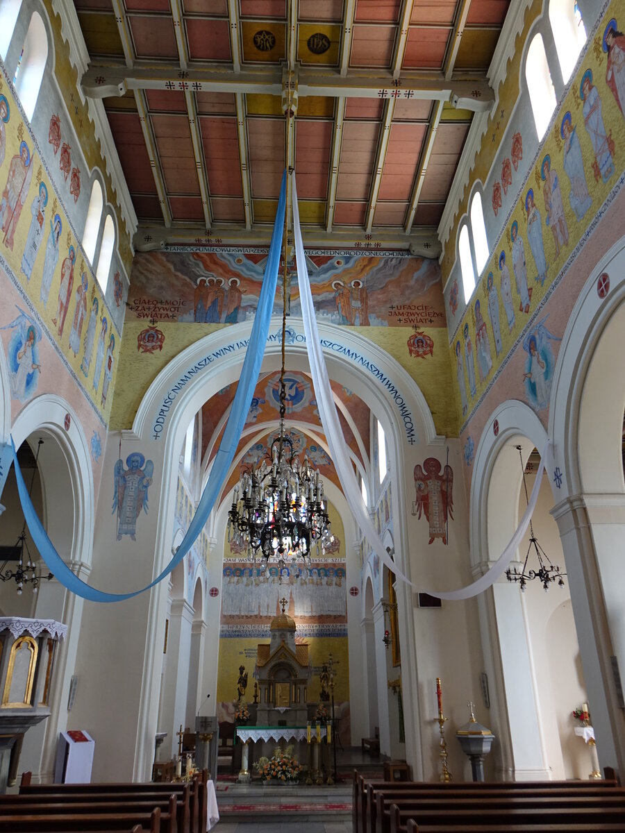 Skorogoszczy / Schurgast, Innenraum der Pfarrkirche St. Jakobus (19.06.2021)