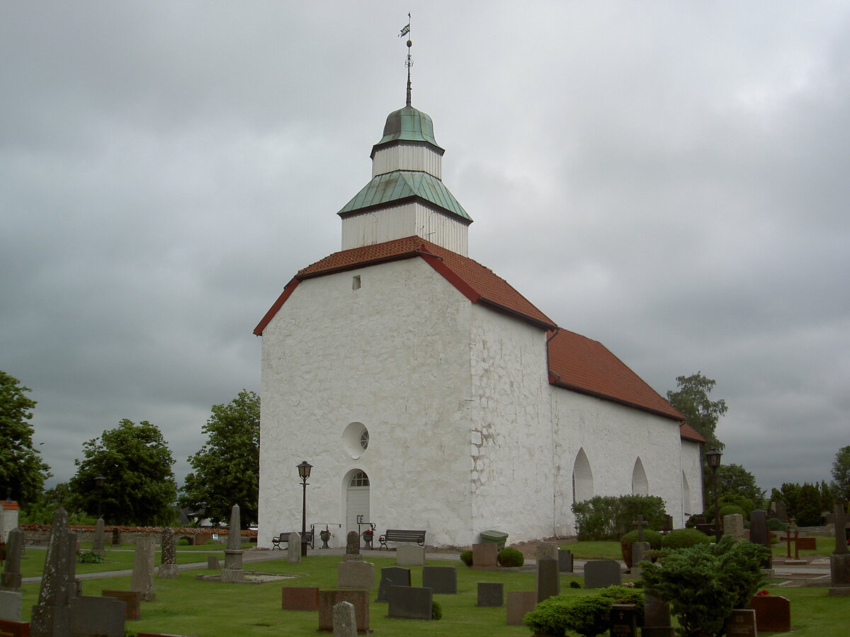 Skottorp, romanische evangelische Skummeslvs Kirche, erbaut 1180 (22.06.2013)