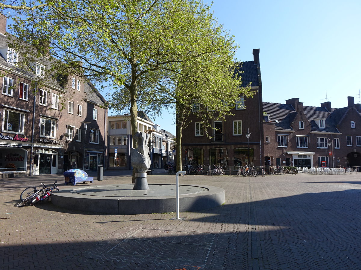 Skulptur am Markt von Wageningen (09.05.2016)