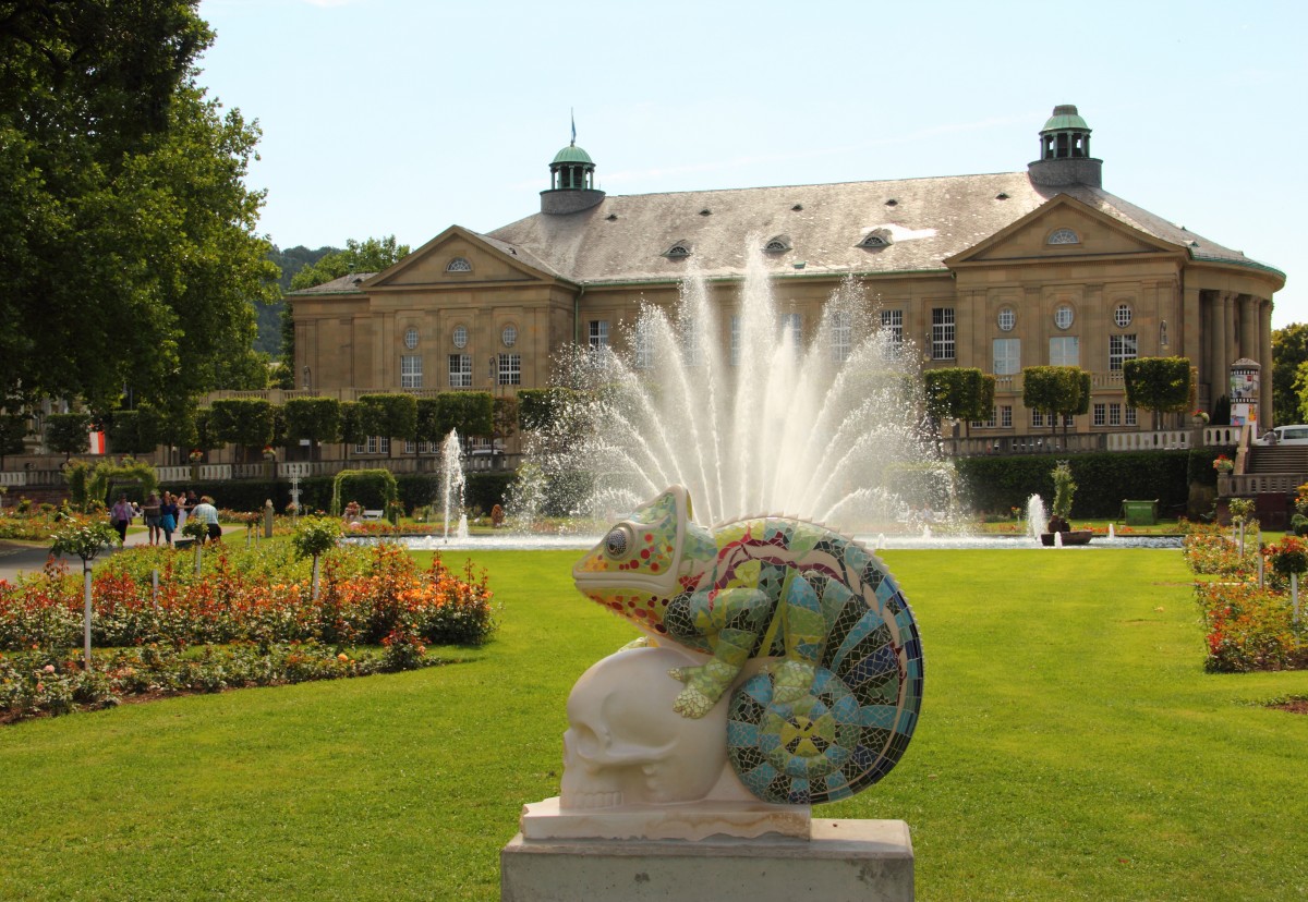 Skulptur in Bad Kissingen am 15.08.2013.