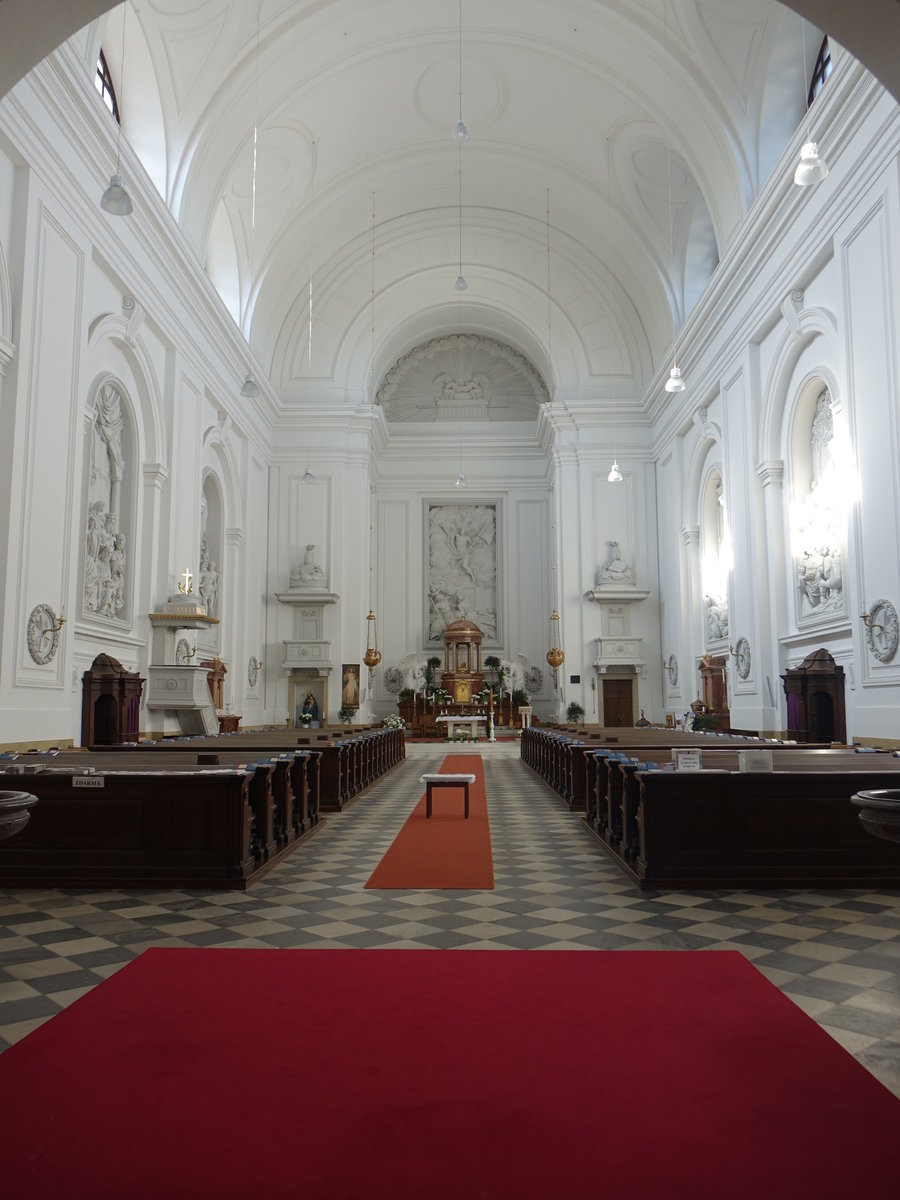 Slavkov u Brna/ Austerlitz, Innenraum der Kirche Auferstehung Christi (31.05.2019)