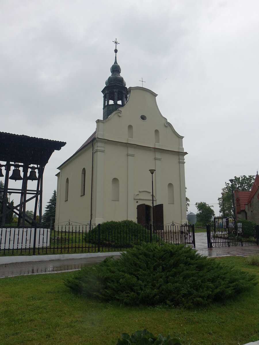 Slawsk Wielki, Pfarrkirche St. Bartholomus, erbaut 1760 (12.06.2021)