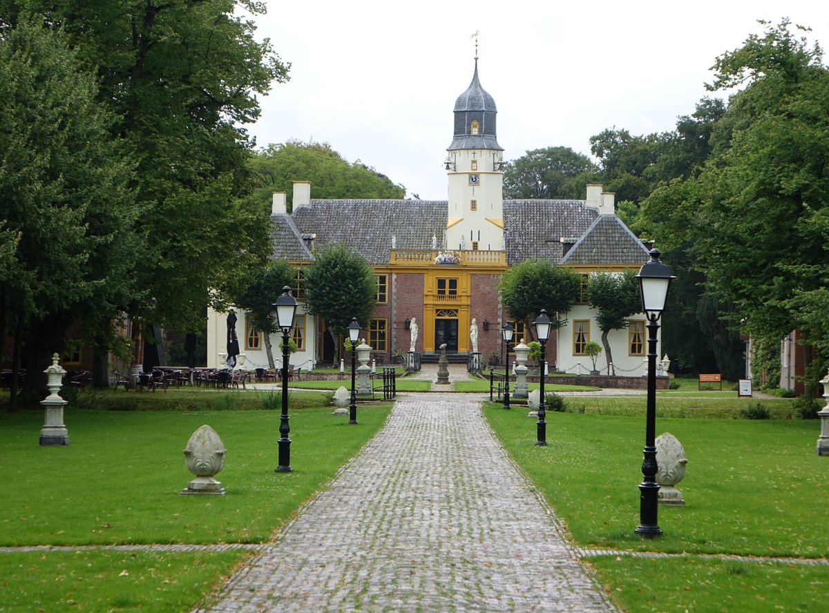 Slochteren, Schloss Fraeylemaborg, vornehmes Landhaus erbaut im 16. Jahrhundert (29.07.2017)