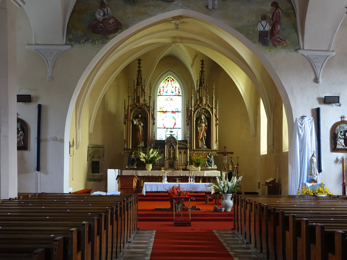 Slovenska Lupca / Bhmisch-Luptsch, Innenraum der Hl. Dreifaltigkeit Kirche (07.08.2020)