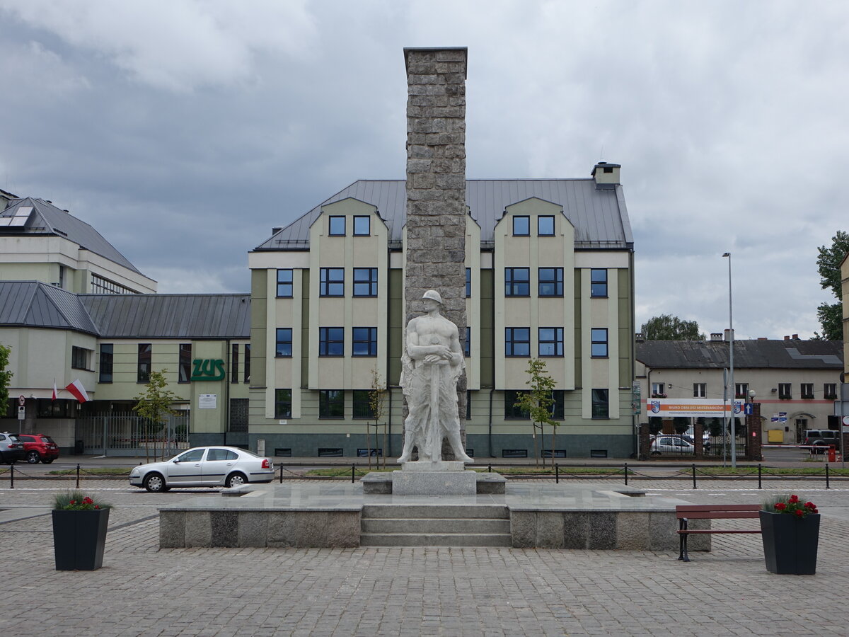 Slupsk / Stolp, Denkmal am Stary Rynek Platz (01.08.2021)