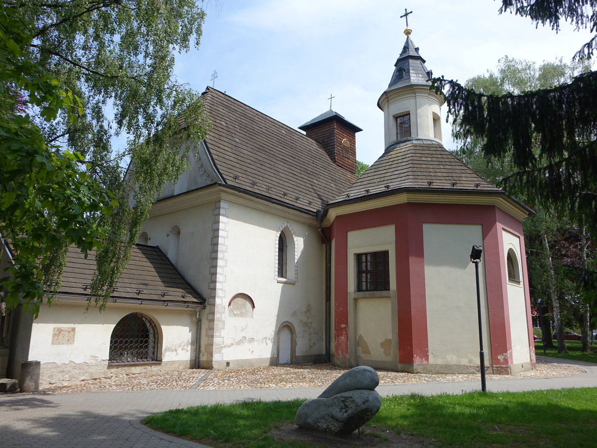 Sobeslav, barocke Friedhofskirche St. Markus, erbaut 1650 (27.05.2019) 