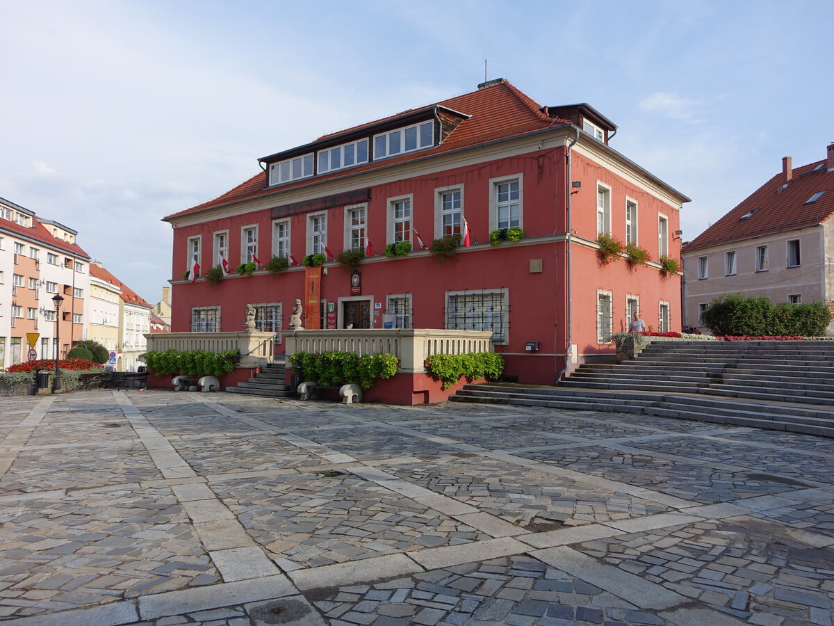 Sobotka / Zobten, historisches Rathaus am Rynek Platz (11.09.2021)