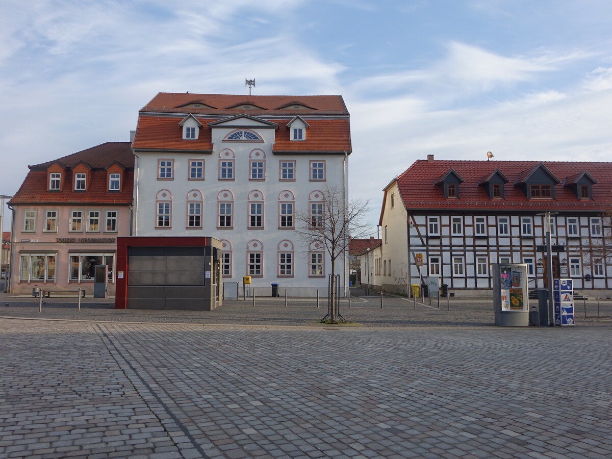 Smmerda, Huser an der Marktstrae (07.04.2023)