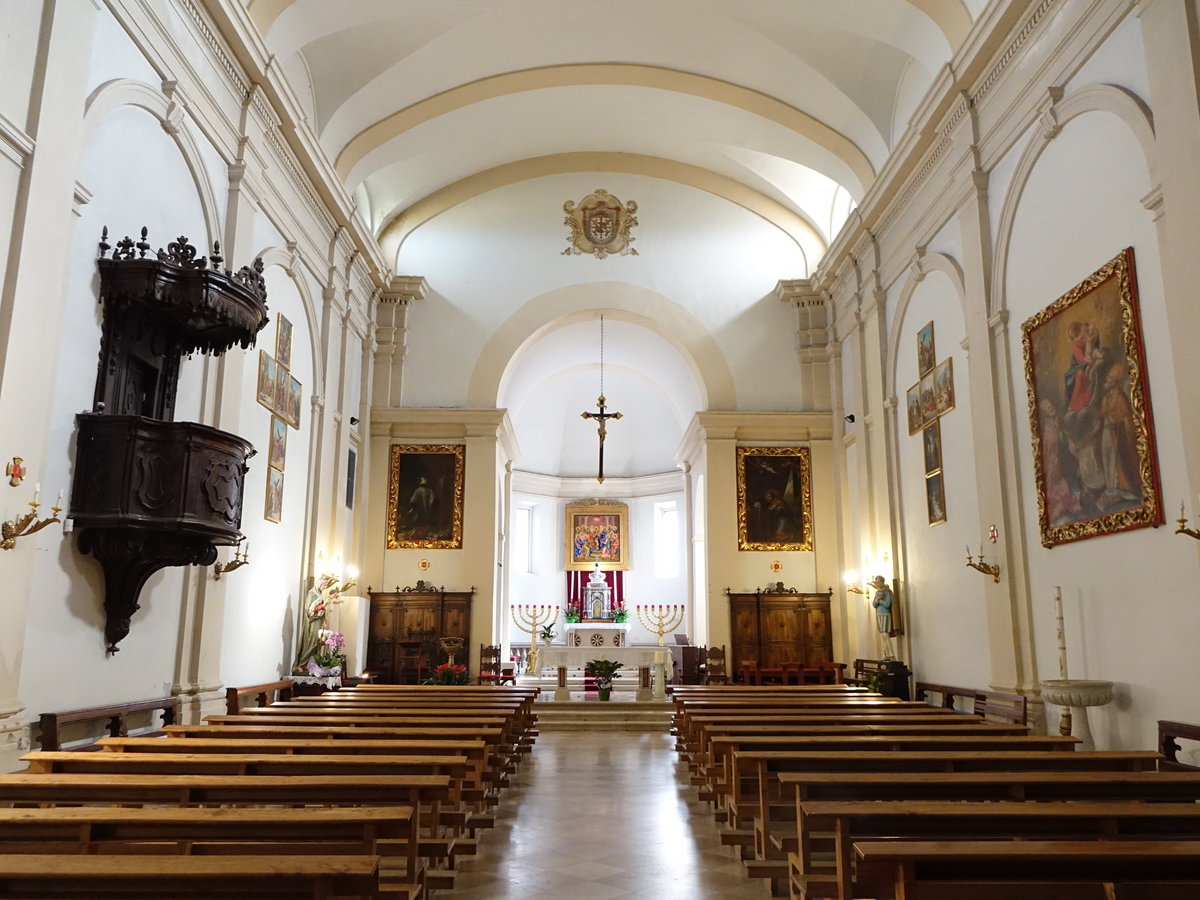 Solferino, Innenraum der St. Nikolaus Kirche (08.10.2016)
