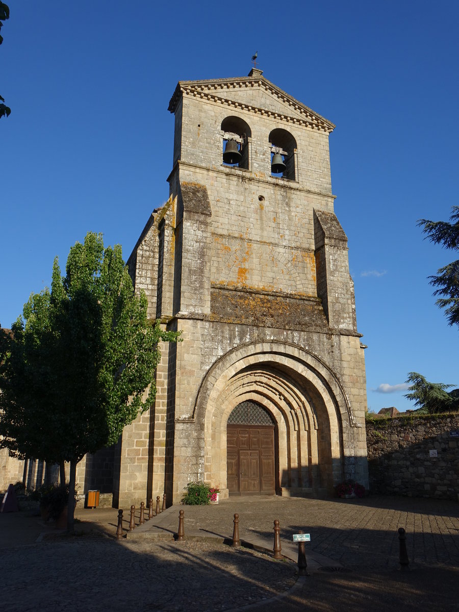 Solignac, Abteikirche St-Pierre et St-Paul de Solignac, erbaut im 12. Jahrhundert (14.07.2017)